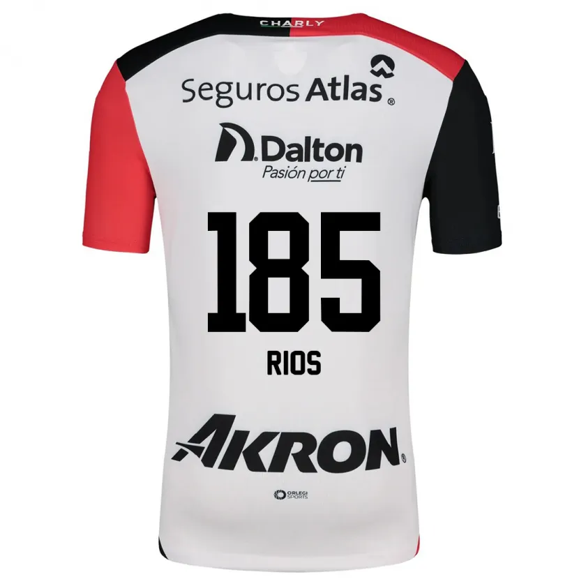 Danxen Kinder Víctor Ríos #185 Weiß Rot Schwarz Auswärtstrikot Trikot 2024/25 T-Shirt Österreich