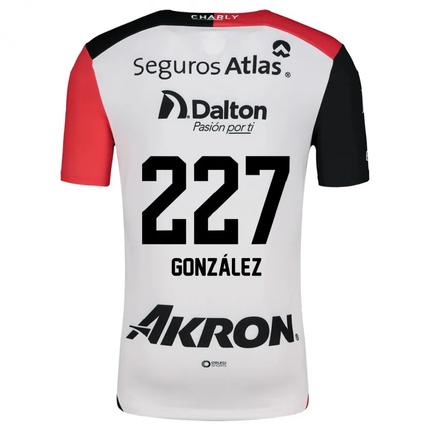 Danxen Kinder Rodolfo González #227 Weiß Rot Schwarz Auswärtstrikot Trikot 2024/25 T-Shirt Österreich