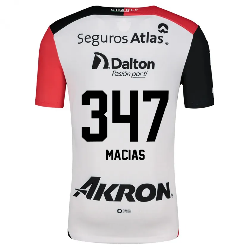 Danxen Kinder Ángel Macías #347 Weiß Rot Schwarz Auswärtstrikot Trikot 2024/25 T-Shirt Österreich