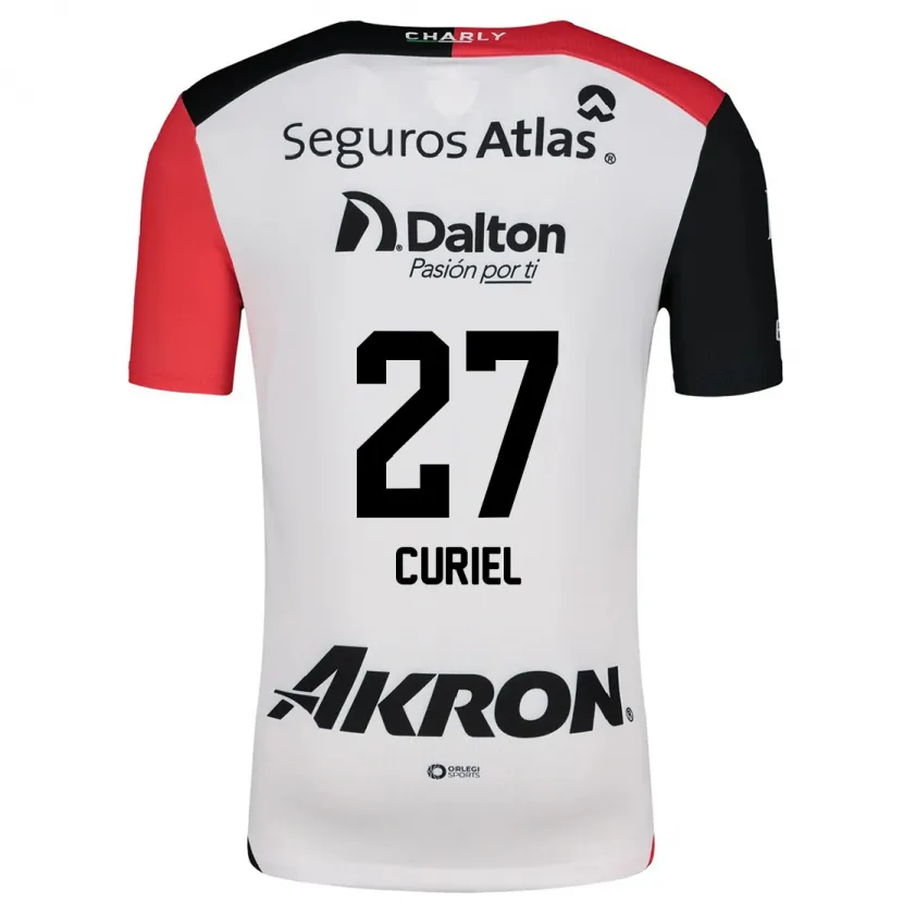 Danxen Kinder Alexa Curiel #27 Weiß Rot Schwarz Auswärtstrikot Trikot 2024/25 T-Shirt Österreich