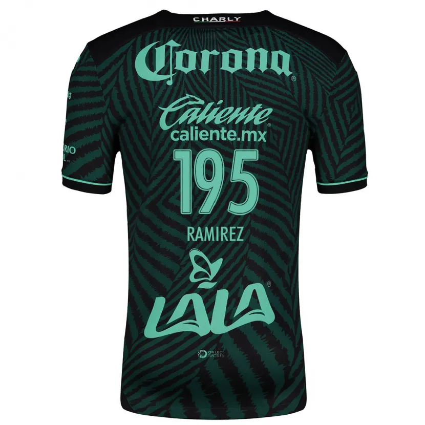Danxen Kinder Jesús Ramírez #195 Schwarz Grün Auswärtstrikot Trikot 2024/25 T-Shirt Österreich