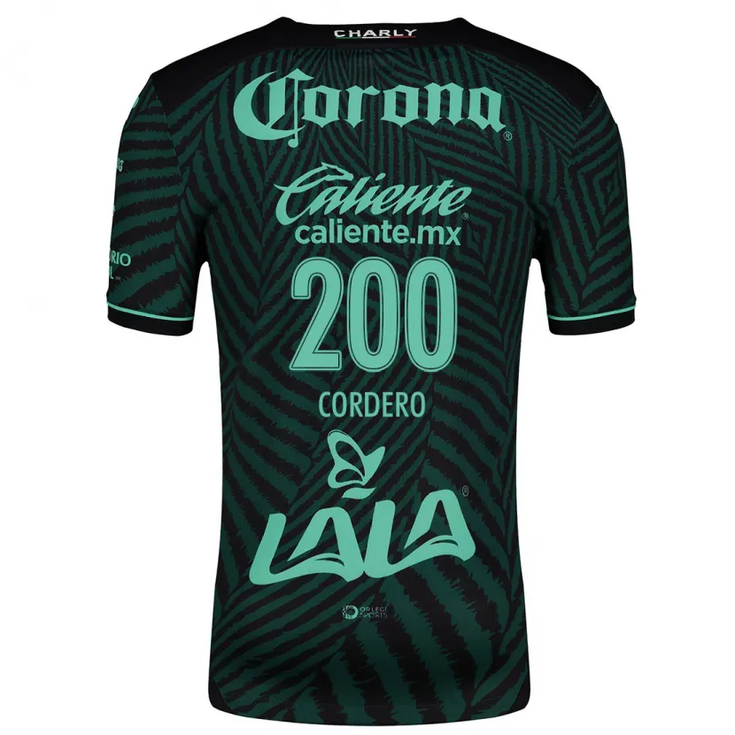 Danxen Kinder Mario Cordero #200 Schwarz Grün Auswärtstrikot Trikot 2024/25 T-Shirt Österreich