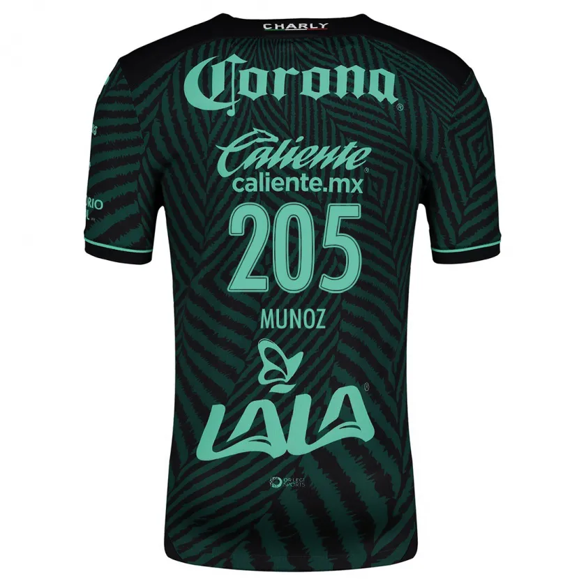 Danxen Kinder Guillermo Muñoz #205 Schwarz Grün Auswärtstrikot Trikot 2024/25 T-Shirt Österreich
