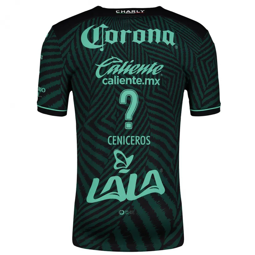 Danxen Kinder Carlos Ceniceros #0 Schwarz Grün Auswärtstrikot Trikot 2024/25 T-Shirt Österreich