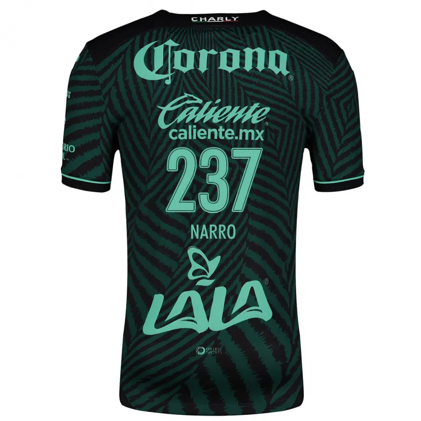 Danxen Kinder Ernesto Narro #237 Schwarz Grün Auswärtstrikot Trikot 2024/25 T-Shirt Österreich