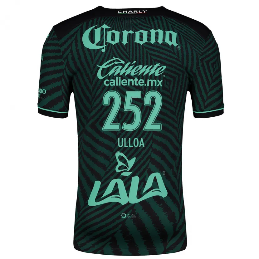 Danxen Kinder José Ulloa #252 Schwarz Grün Auswärtstrikot Trikot 2024/25 T-Shirt Österreich