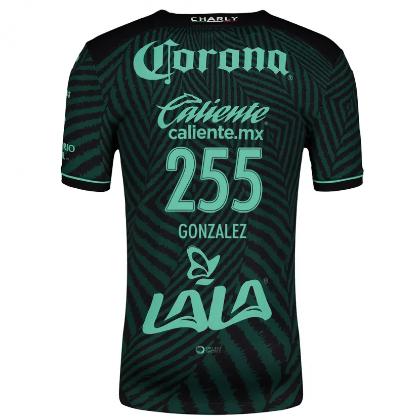 Danxen Kinder Valente González #255 Schwarz Grün Auswärtstrikot Trikot 2024/25 T-Shirt Österreich