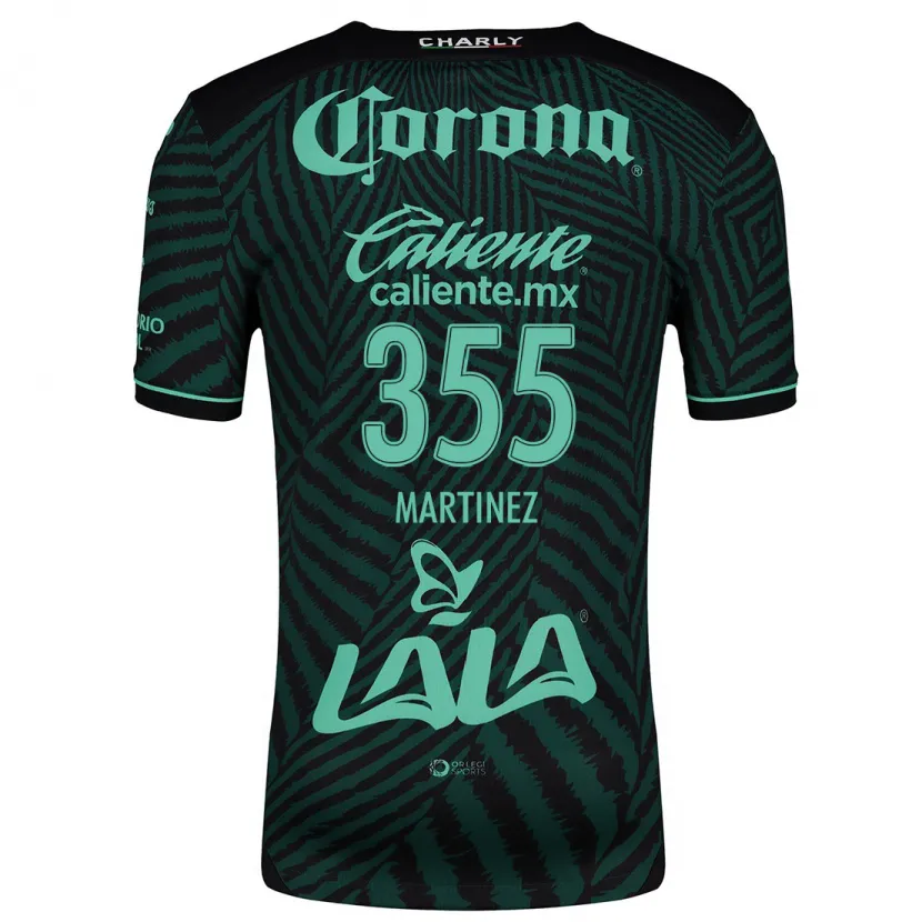 Danxen Kinder Leonardo Martinez #355 Schwarz Grün Auswärtstrikot Trikot 2024/25 T-Shirt Österreich