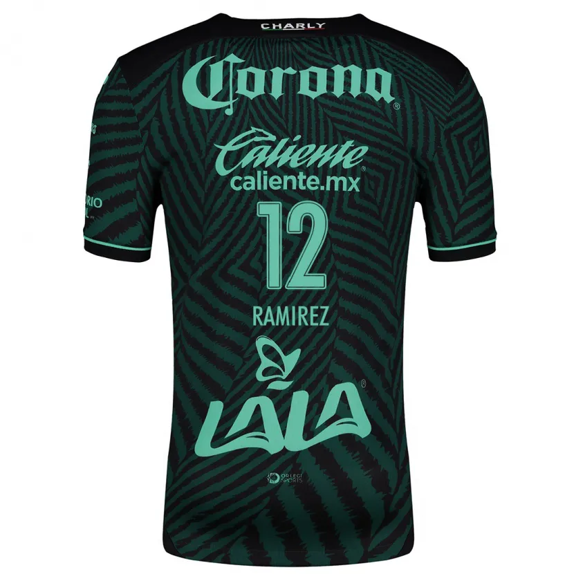 Danxen Kinder Santiago Ramírez #12 Schwarz Grün Auswärtstrikot Trikot 2024/25 T-Shirt Österreich
