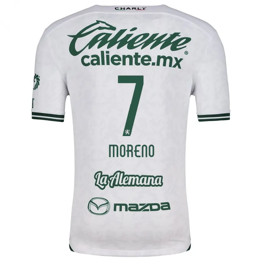 Danxen Kinder Iván Moreno #7 Weiß Grün Auswärtstrikot Trikot 2024/25 T-Shirt Österreich