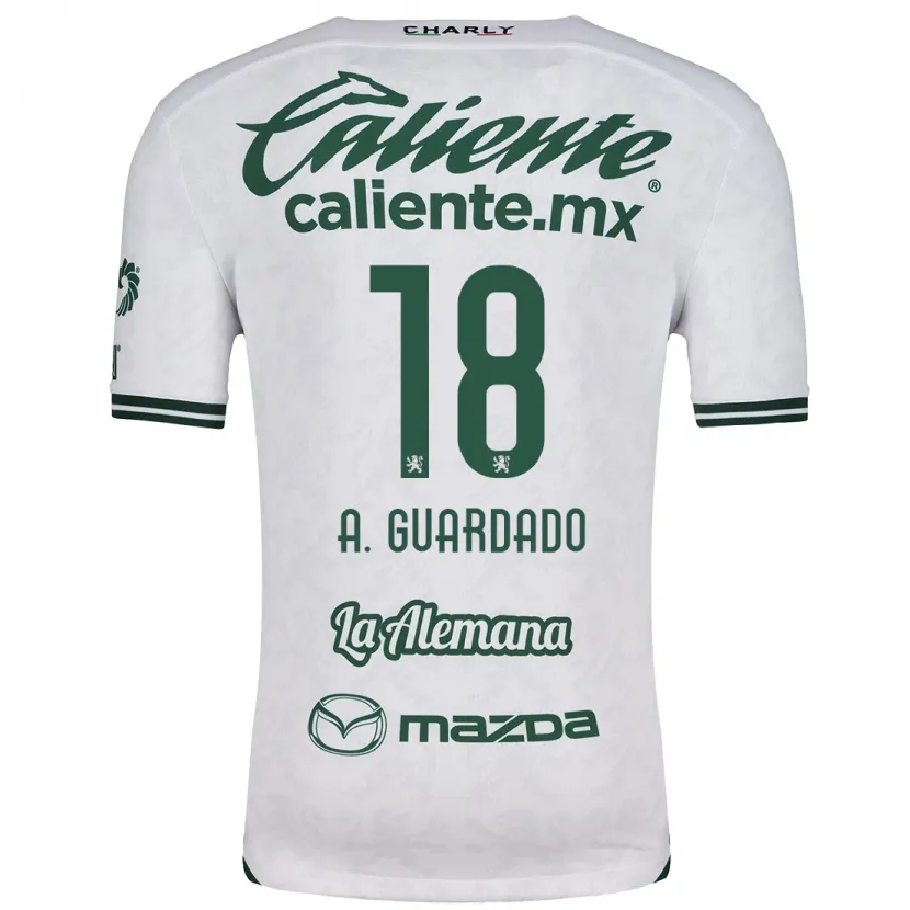 Danxen Kinder Andrés Guardado #18 Weiß Grün Auswärtstrikot Trikot 2024/25 T-Shirt Österreich