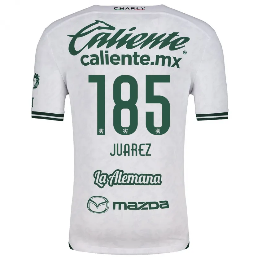 Danxen Kinder Moisés Juárez #185 Weiß Grün Auswärtstrikot Trikot 2024/25 T-Shirt Österreich