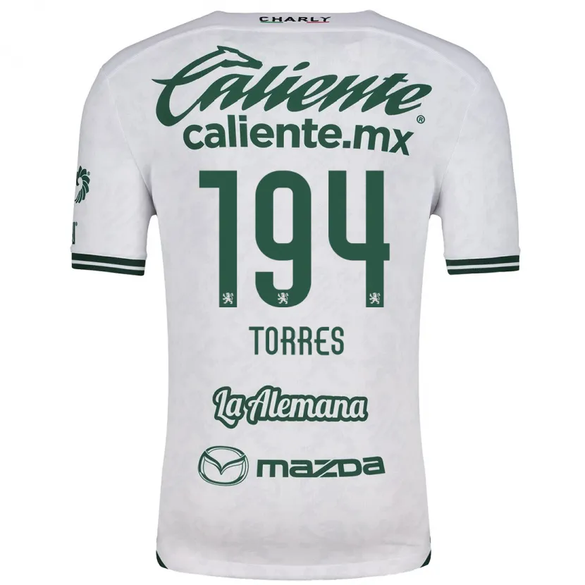 Danxen Kinder Erick Torres #194 Weiß Grün Auswärtstrikot Trikot 2024/25 T-Shirt Österreich