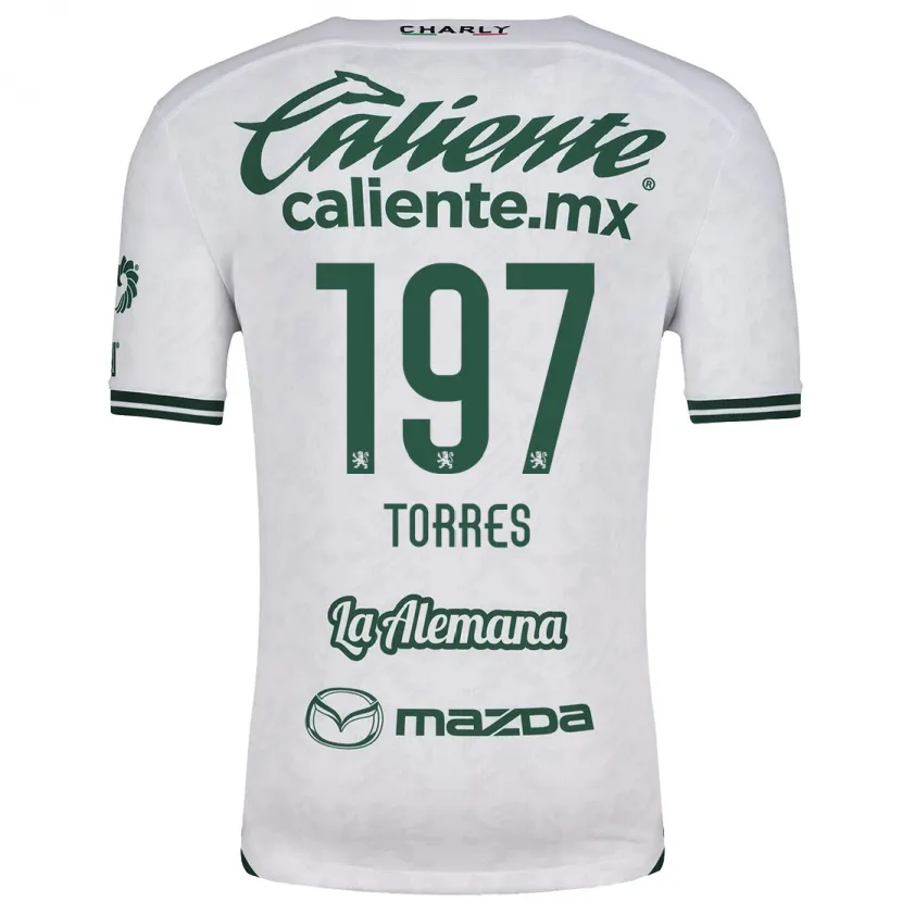 Danxen Kinder Erick Torres #197 Weiß Grün Auswärtstrikot Trikot 2024/25 T-Shirt Österreich