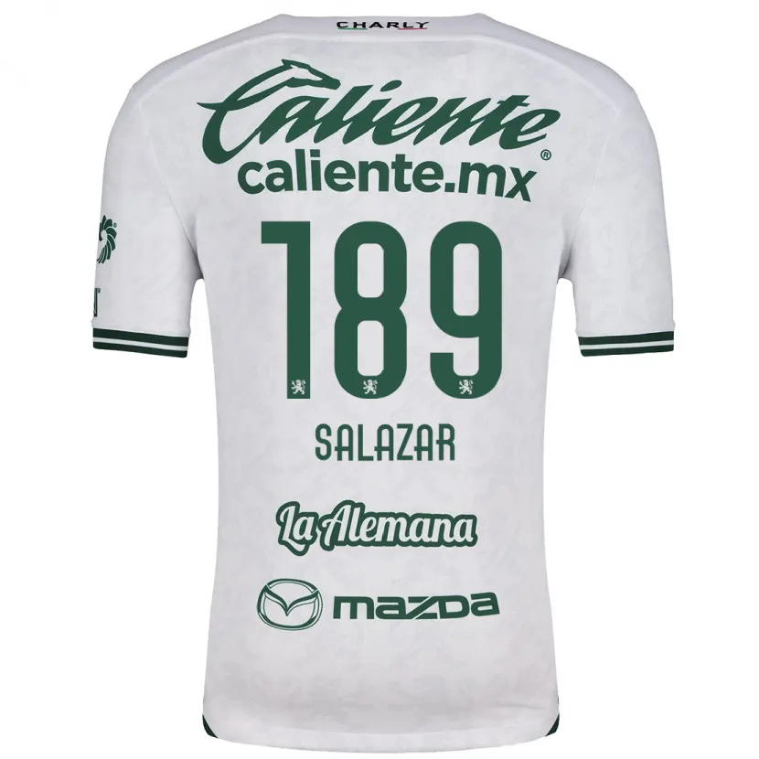 Danxen Kinder José Salazar #189 Weiß Grün Auswärtstrikot Trikot 2024/25 T-Shirt Österreich