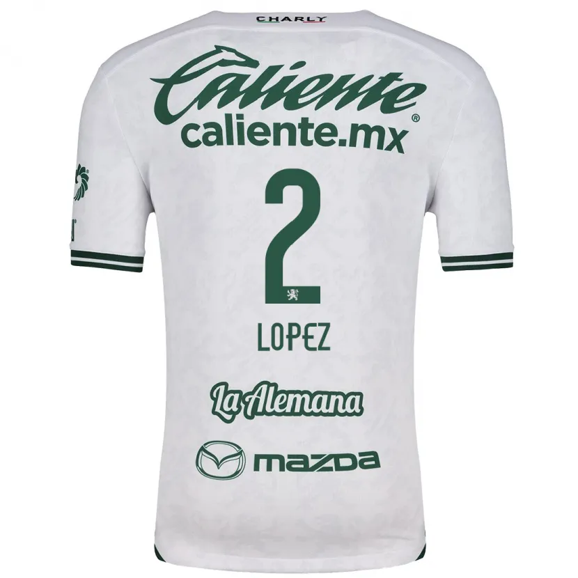 Danxen Kinder Vanessa López #2 Weiß Grün Auswärtstrikot Trikot 2024/25 T-Shirt Österreich