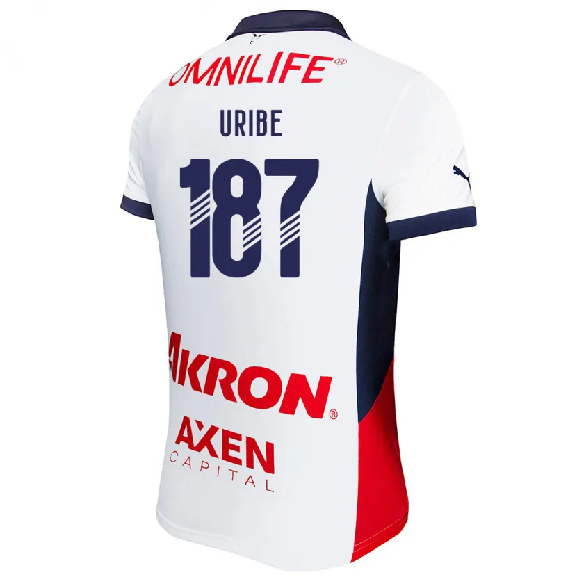 Danxen Kinder Juan Uribe #187 Weiß Rot Blau Auswärtstrikot Trikot 2024/25 T-Shirt Österreich