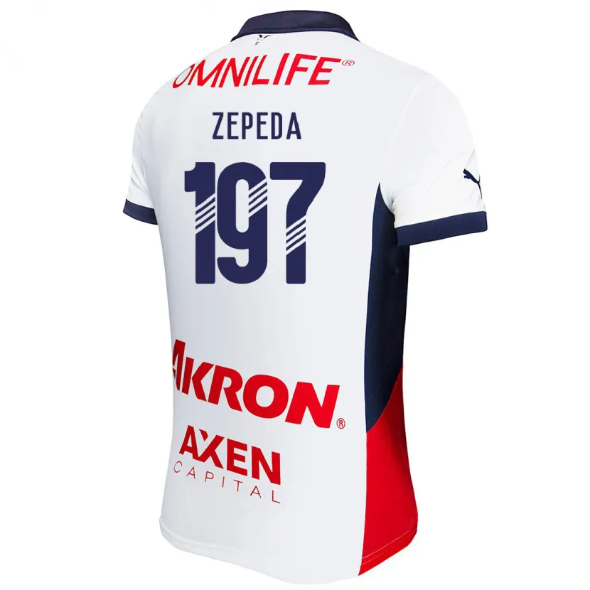 Danxen Kinder Carlos Zepeda #197 Weiß Rot Blau Auswärtstrikot Trikot 2024/25 T-Shirt Österreich