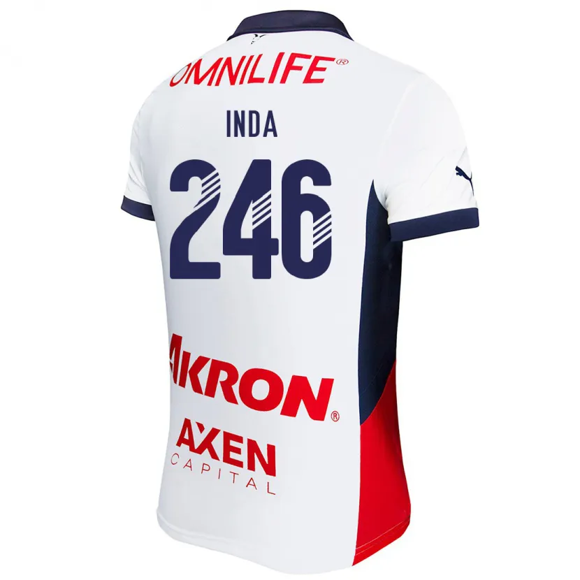 Danxen Kinder Samir Inda #246 Weiß Rot Blau Auswärtstrikot Trikot 2024/25 T-Shirt Österreich