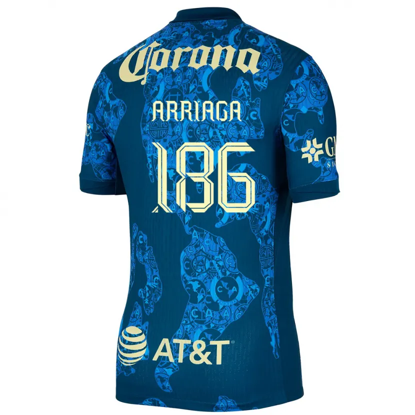 Danxen Kinder Diego Arriaga #186 Blau Gelb Auswärtstrikot Trikot 2024/25 T-Shirt Österreich