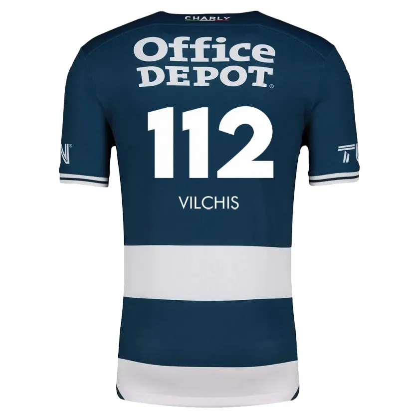 Danxen Herren Leonardo Vílchis #112 Blau Weiss Heimtrikot Trikot 2024/25 T-Shirt Österreich