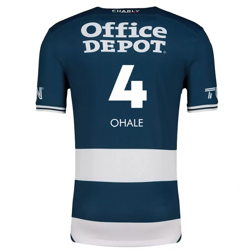 Danxen Herren Osinachi Ohale #4 Blau Weiss Heimtrikot Trikot 2024/25 T-Shirt Österreich