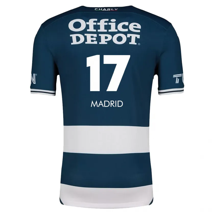 Danxen Herren Yanín Madrid #17 Blau Weiss Heimtrikot Trikot 2024/25 T-Shirt Österreich