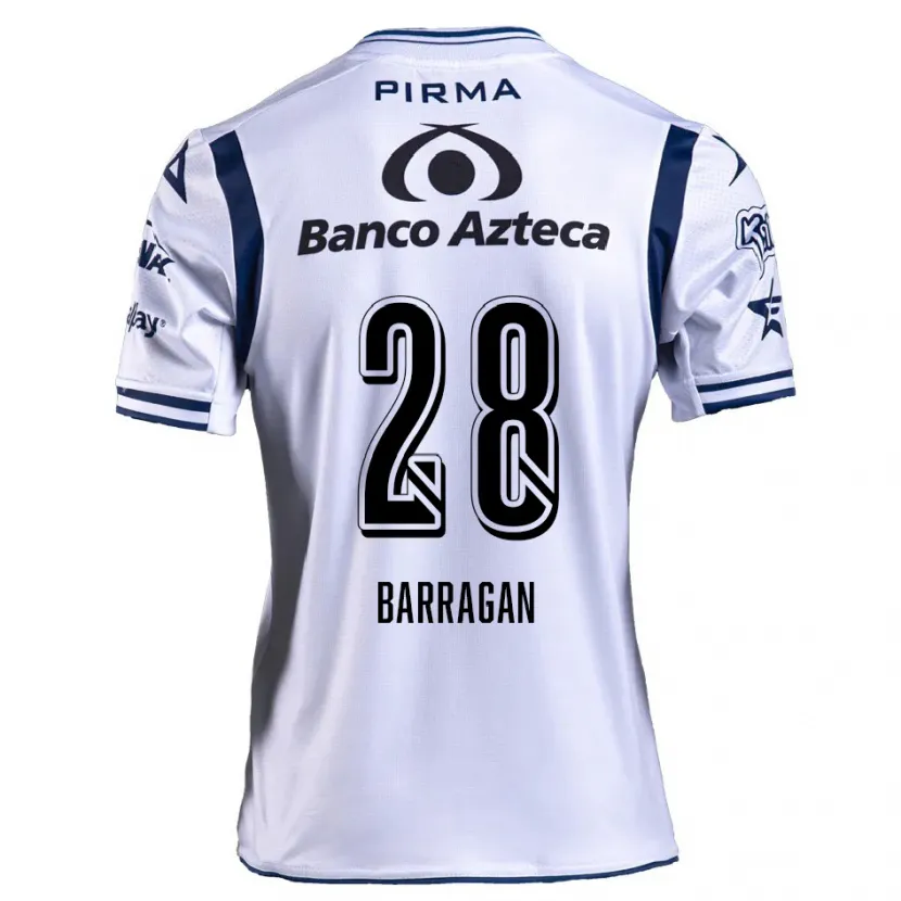 Danxen Herren Martín Barragán #28 Weiß Marineblau Heimtrikot Trikot 2024/25 T-Shirt Österreich