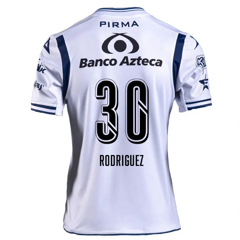 Danxen Herren Jesús Rodríguez #30 Weiß Marineblau Heimtrikot Trikot 2024/25 T-Shirt Österreich