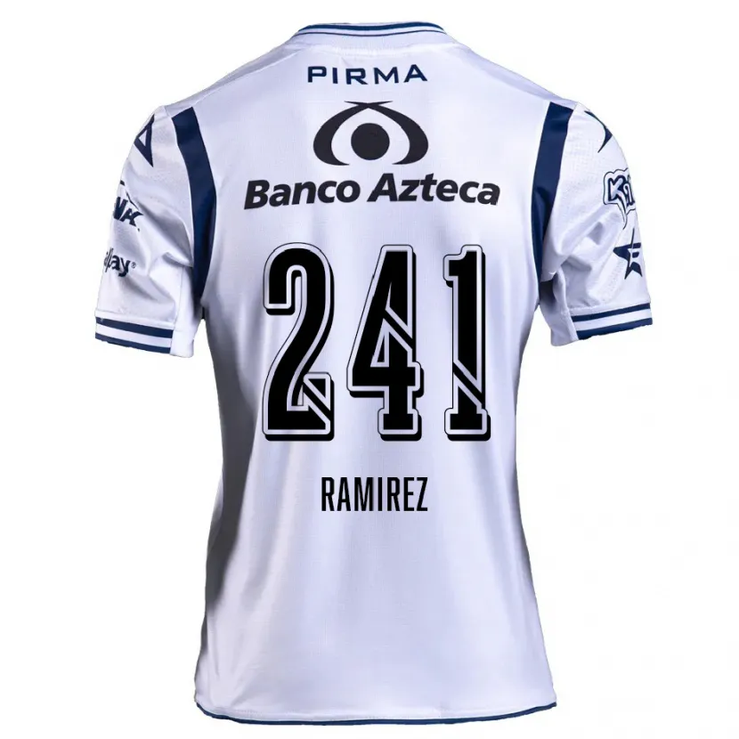 Danxen Herren Eduardo Ramírez #241 Weiß Marineblau Heimtrikot Trikot 2024/25 T-Shirt Österreich