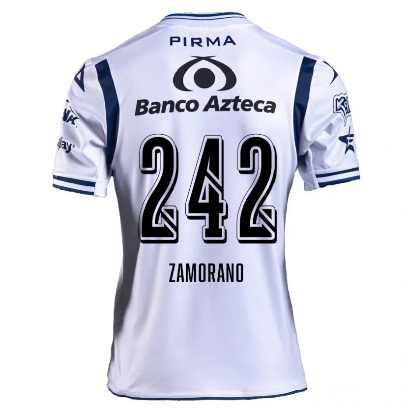 Danxen Herren Leonardo Zamorano #242 Weiß Marineblau Heimtrikot Trikot 2024/25 T-Shirt Österreich