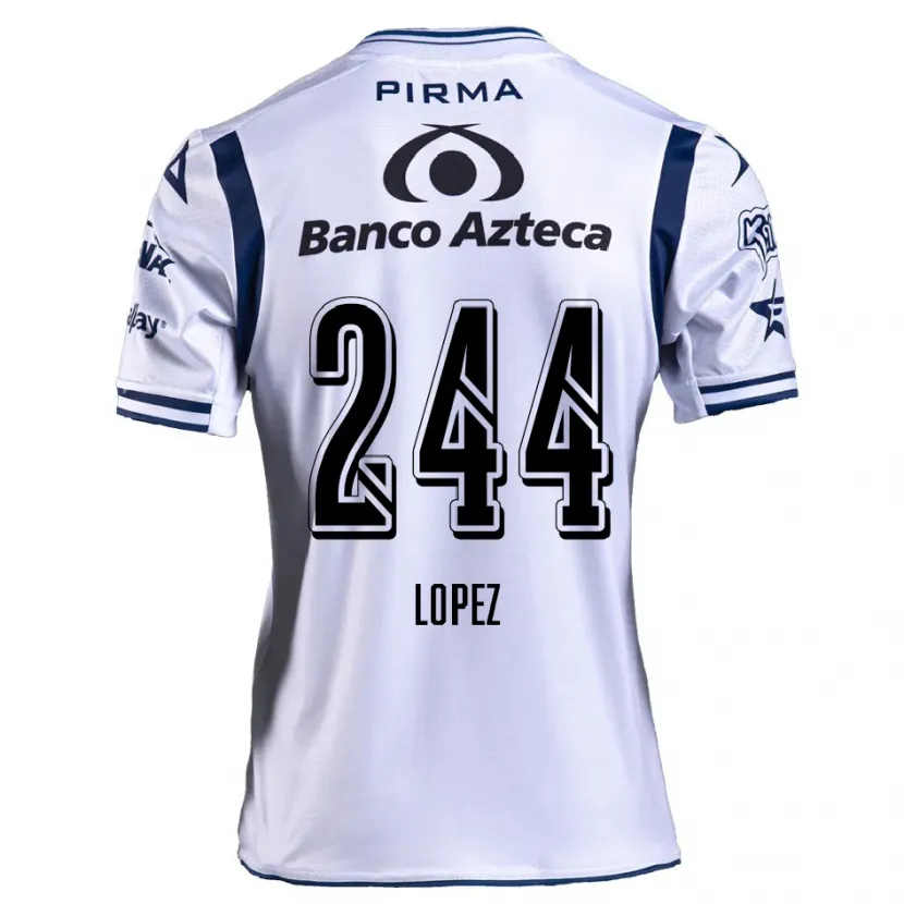 Danxen Herren Daniel López #244 Weiß Marineblau Heimtrikot Trikot 2024/25 T-Shirt Österreich