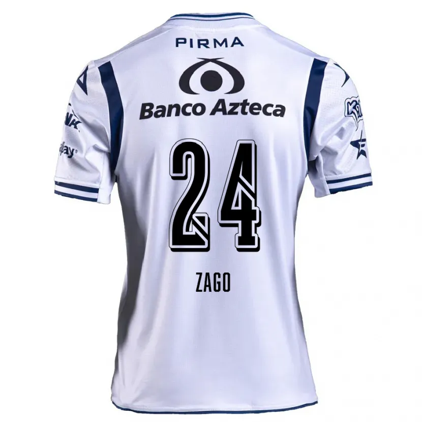 Danxen Herren Diego Zago #24 Weiß Marineblau Heimtrikot Trikot 2024/25 T-Shirt Österreich