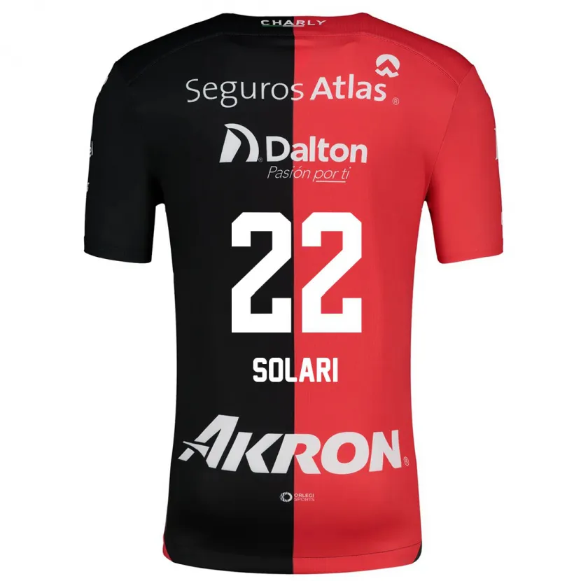 Danxen Herren Augusto Solari #22 Rot Schwarz Heimtrikot Trikot 2024/25 T-Shirt Österreich