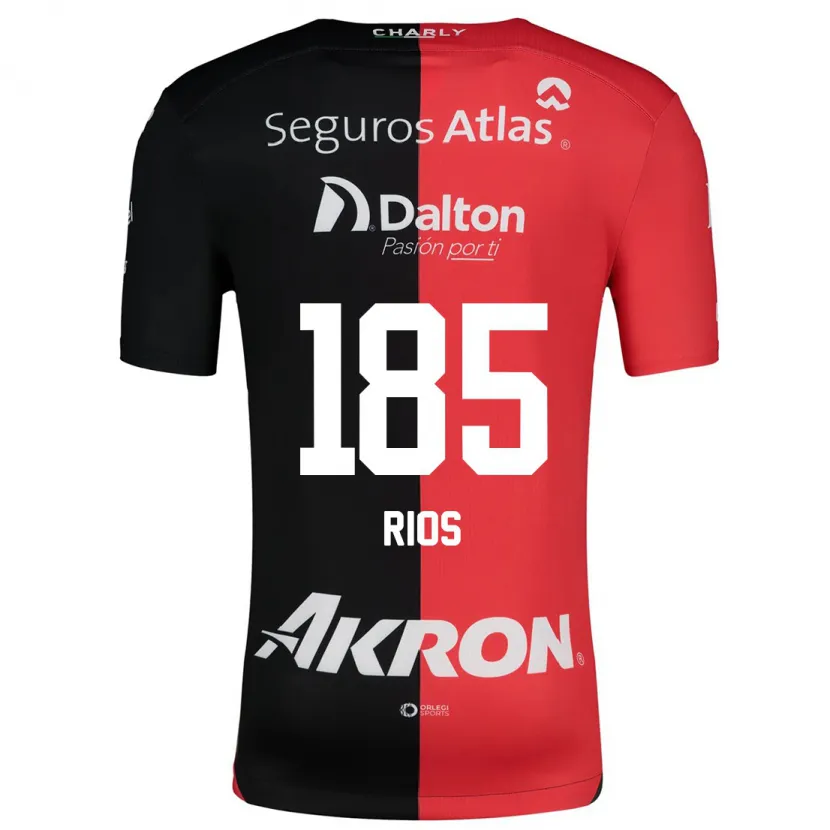 Danxen Herren Víctor Ríos #185 Rot Schwarz Heimtrikot Trikot 2024/25 T-Shirt Österreich