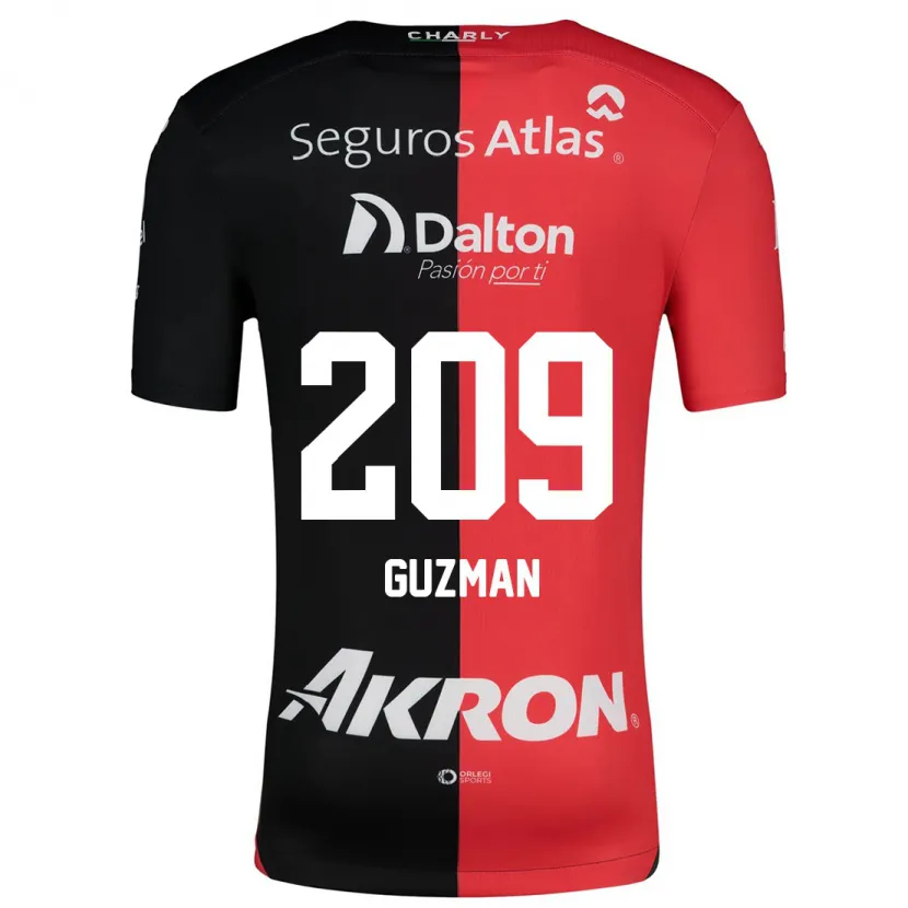 Danxen Herren Jorge Guzmán #209 Rot Schwarz Heimtrikot Trikot 2024/25 T-Shirt Österreich