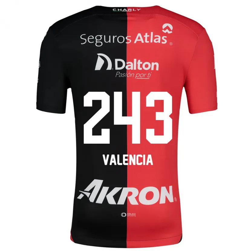 Danxen Herren Luis Valencia #243 Rot Schwarz Heimtrikot Trikot 2024/25 T-Shirt Österreich