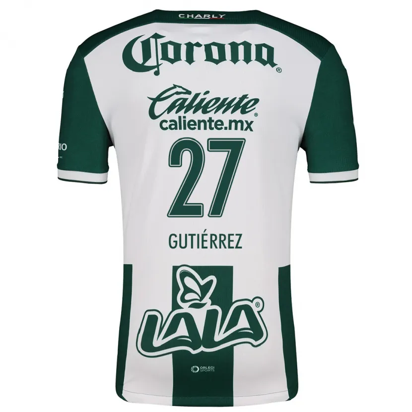 Danxen Herren Luis Gutiérrez #27 Grün Weiß Heimtrikot Trikot 2024/25 T-Shirt Österreich