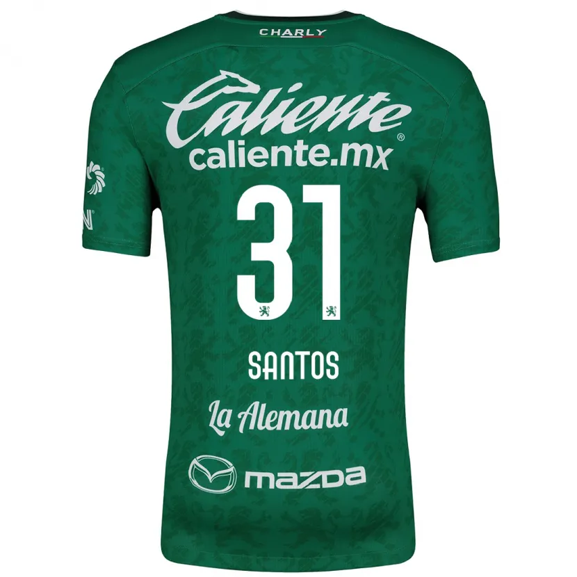 Danxen Herren Sebastián Santos #31 Grün Weiß Heimtrikot Trikot 2024/25 T-Shirt Österreich