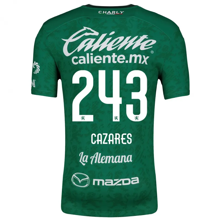 Danxen Herren Juan Cázares #243 Grün Weiß Heimtrikot Trikot 2024/25 T-Shirt Österreich