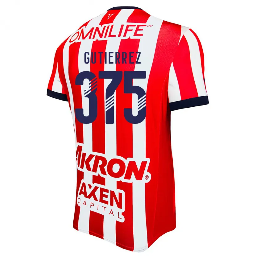 Danxen Herren Gerson Gutiérrez #375 Rot Weiß Blau Heimtrikot Trikot 2024/25 T-Shirt Österreich