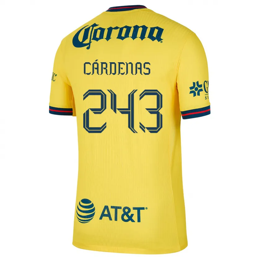 Danxen Herren Alejandro Cárdenas #243 Gelb Blau Heimtrikot Trikot 2024/25 T-Shirt Österreich