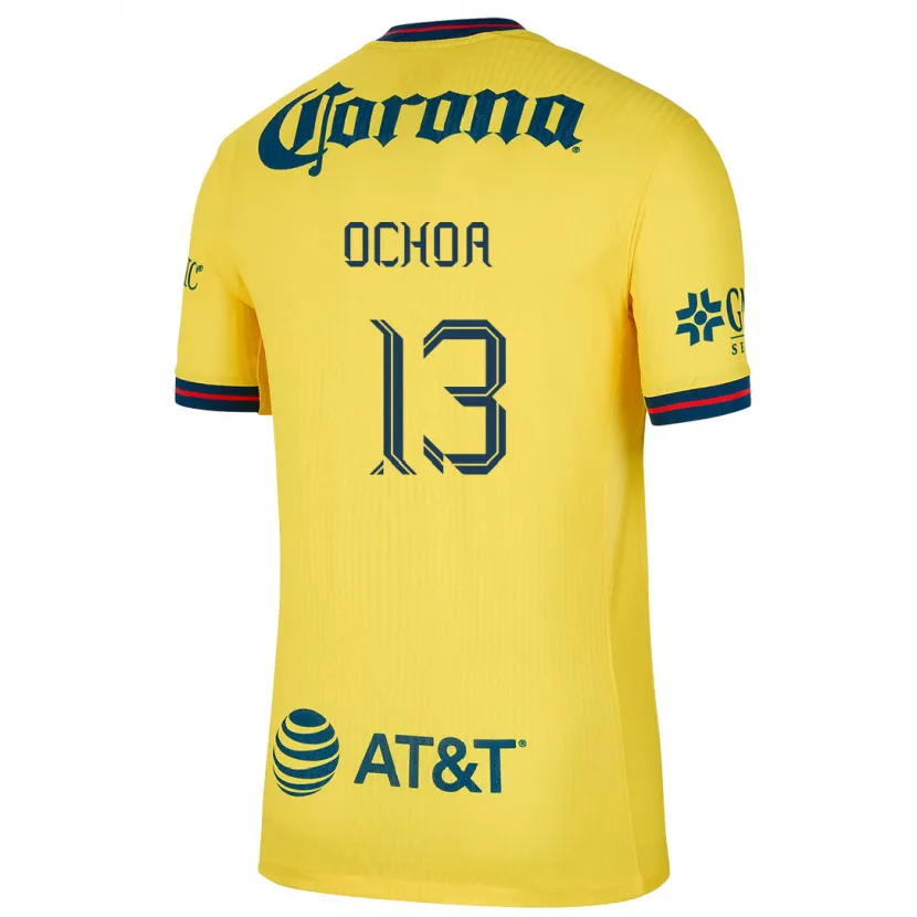 Danxen Herren Guillermo Ochoa #13 Gelb Blau Heimtrikot Trikot 2024/25 T-Shirt Österreich