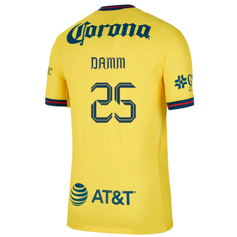 Danxen Herren Jurgen Damm #25 Gelb Blau Heimtrikot Trikot 2024/25 T-Shirt Österreich