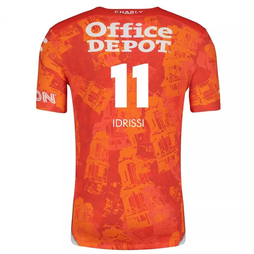 Danxen Herren Oussama Idrissi #11 Orange Weiß Auswärtstrikot Trikot 2024/25 T-Shirt Österreich