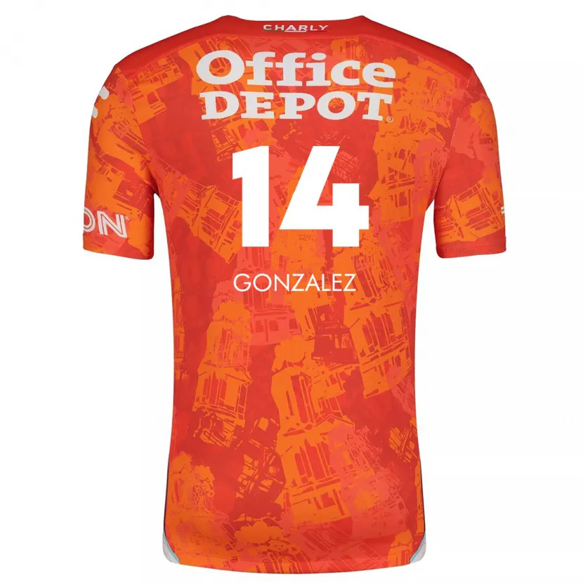 Danxen Herren Arturo González #14 Orange Weiß Auswärtstrikot Trikot 2024/25 T-Shirt Österreich