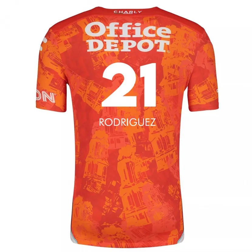 Danxen Herren Valentín Rodríguez #21 Orange Weiß Auswärtstrikot Trikot 2024/25 T-Shirt Österreich