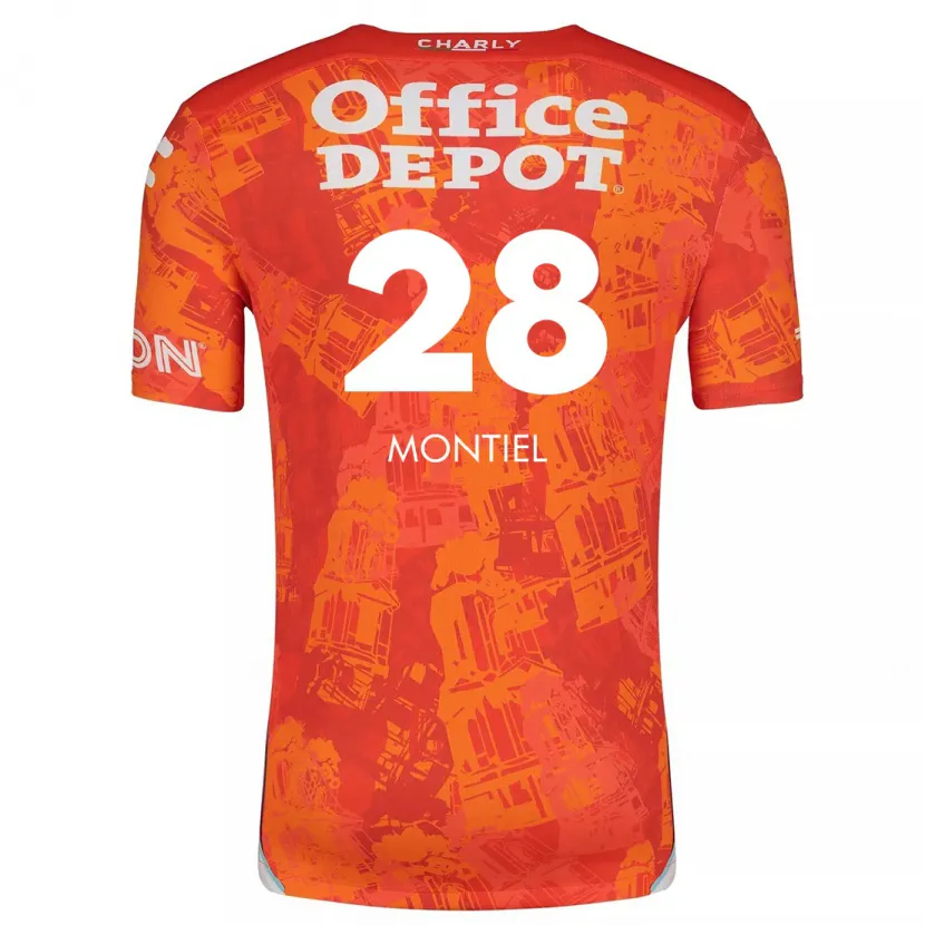 Danxen Herren Elías Montiel #28 Orange Weiß Auswärtstrikot Trikot 2024/25 T-Shirt Österreich