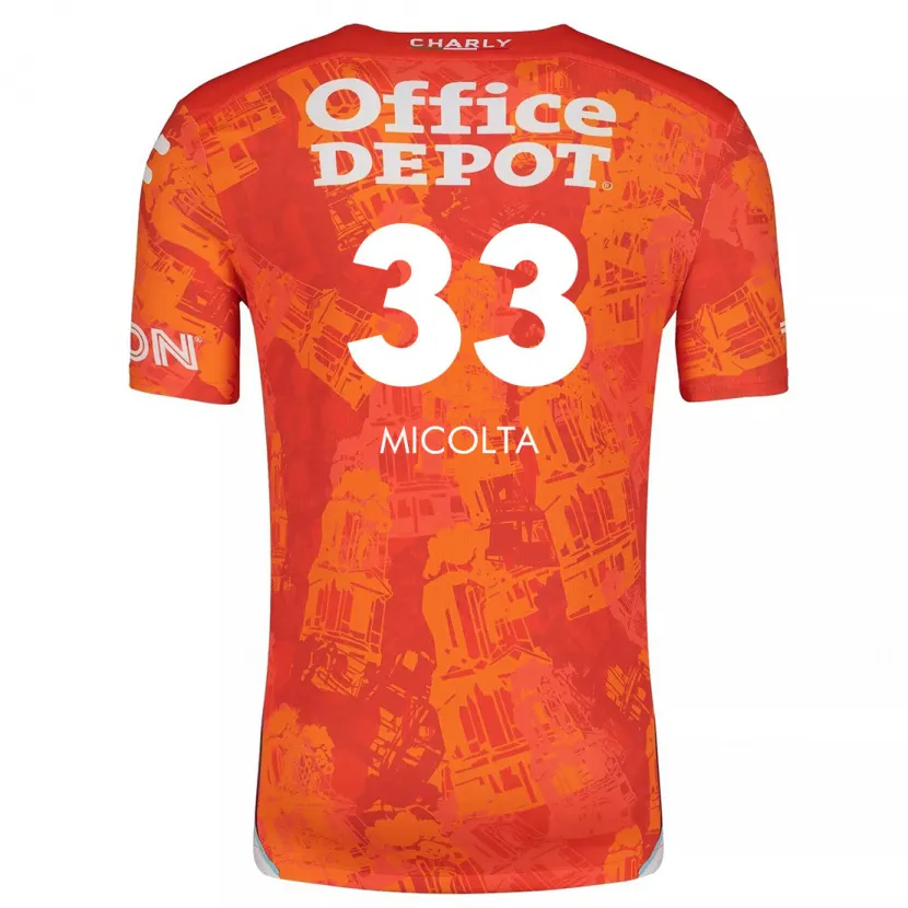 Danxen Herren Andrés Micolta #33 Orange Weiß Auswärtstrikot Trikot 2024/25 T-Shirt Österreich