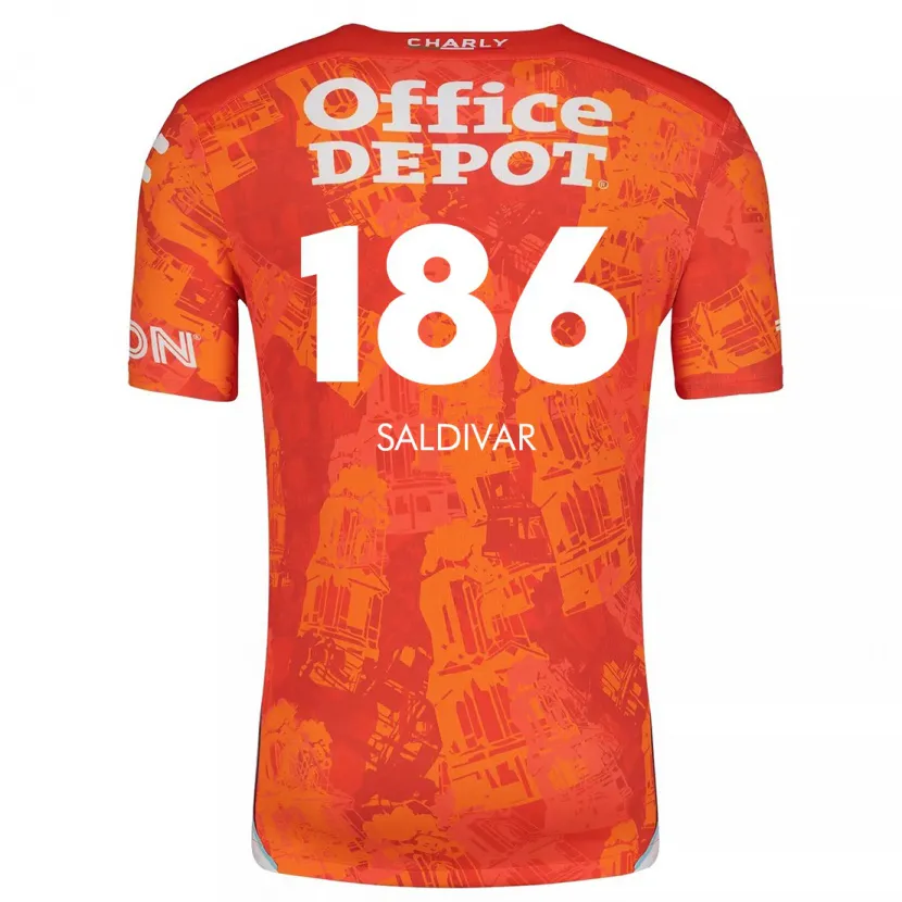 Danxen Herren José Saldívar #186 Orange Weiß Auswärtstrikot Trikot 2024/25 T-Shirt Österreich